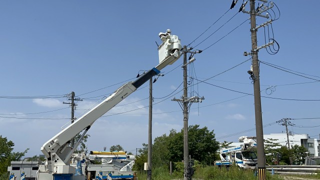 高所作業車体験♪